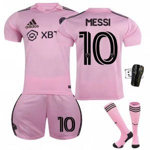 2023 Inter Miami Away #10 Messi Soccer Jersey and Shorts 4 Set - Kids